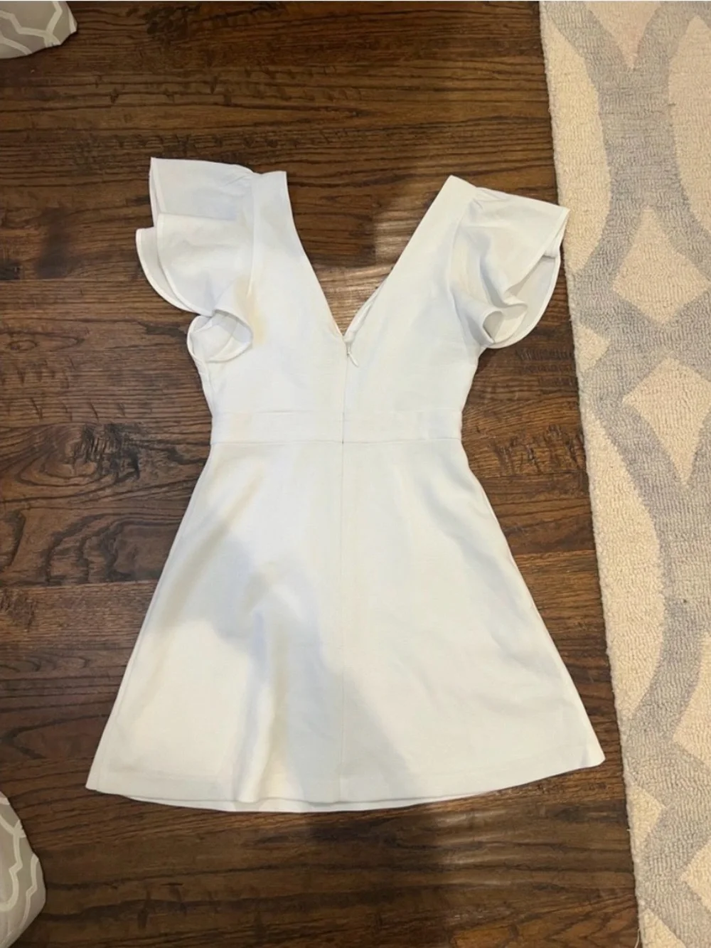 White Grad Mini Dress - Picture 4 of 4